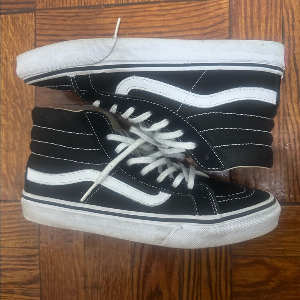 Vans Sk8-Hi Black and White Sneakers